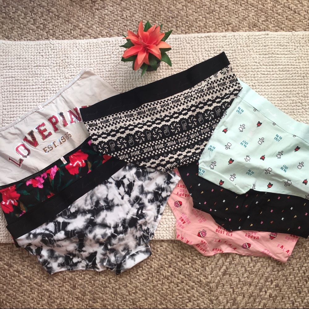 Vs Victorias secret xxl 7 pairs lot undies underwear NWT Pink